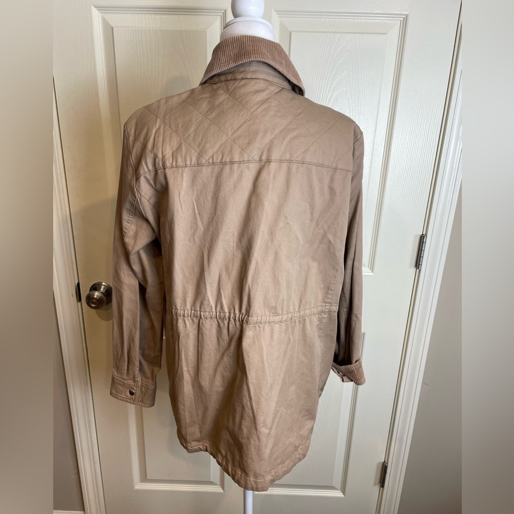 New Loft Cotton Field Barn Chore Coat Women's Tan Large - Picture 3 of 13